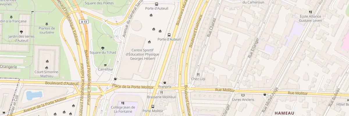 Plan du 115 Bd Exelmans à Paris 16e Arrondissement