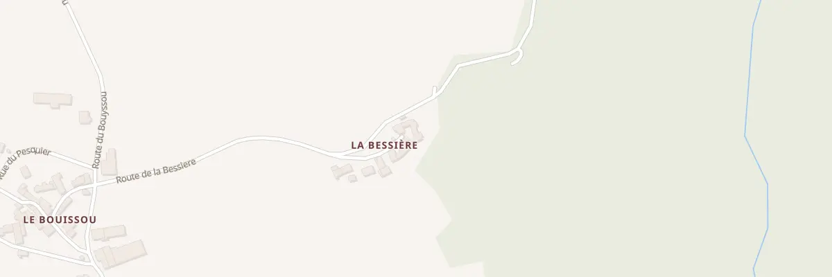 Plan du 5094A La Bessiere à Prévinquières