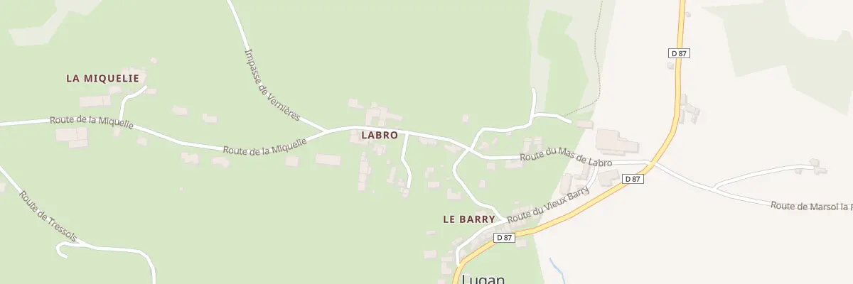 Plan du 5035 Labro à Lugan
