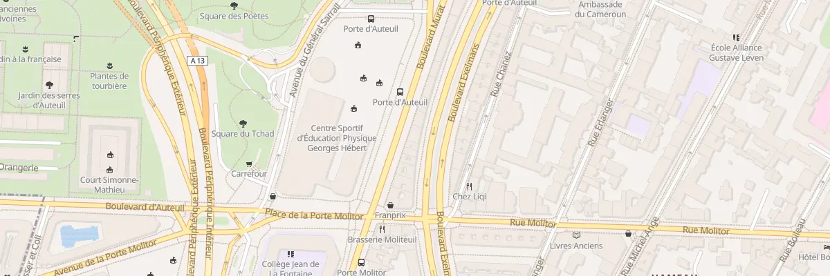 Plan du 117 Bd Exelmans à Paris 16e Arrondissement