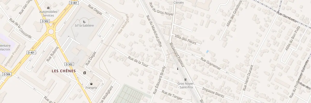 Plan du 1 Rue du Maréchal Joffre à Ermont