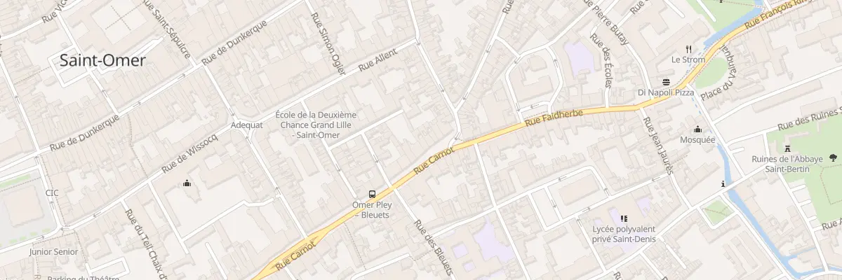 Plan du 72 Rue Carnot à Saint-Omer
