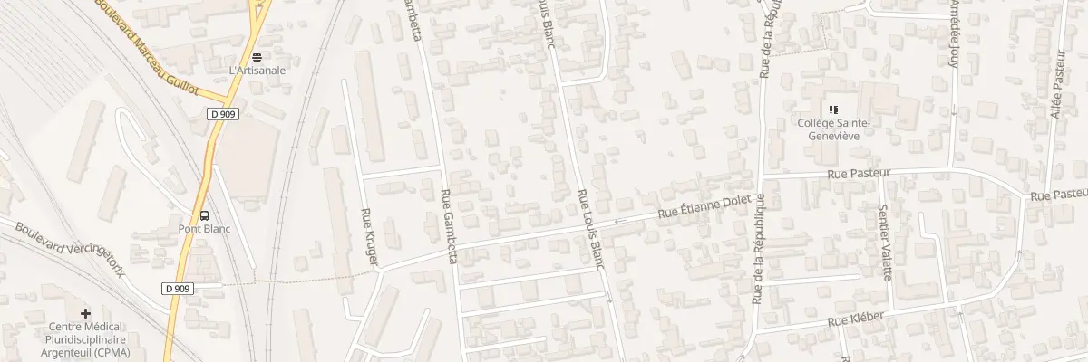 Plan du 45 Rue Louis Blanc à Argenteuil