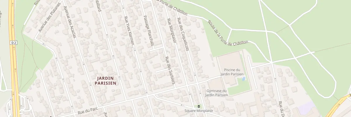 Plan du 26 Rue Monplaisir à Clamart