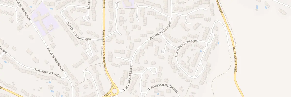 Plan du 21 Rue Darius Milhaud à Castres