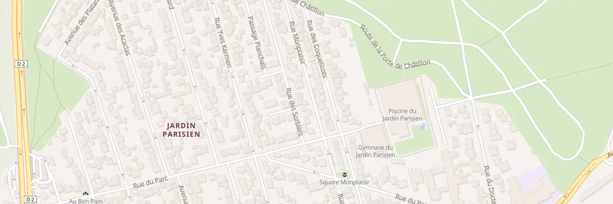 Plan du 24 Rue Monplaisir à Clamart