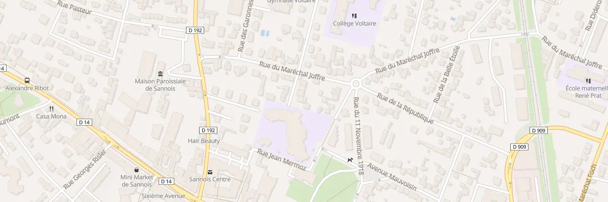 Plan du 7 Imp Edmond Rostand à Sannois