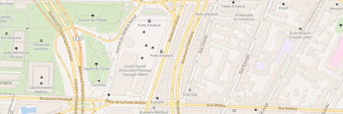Plan du 121 Bd Exelmans à Paris 16e Arrondissement