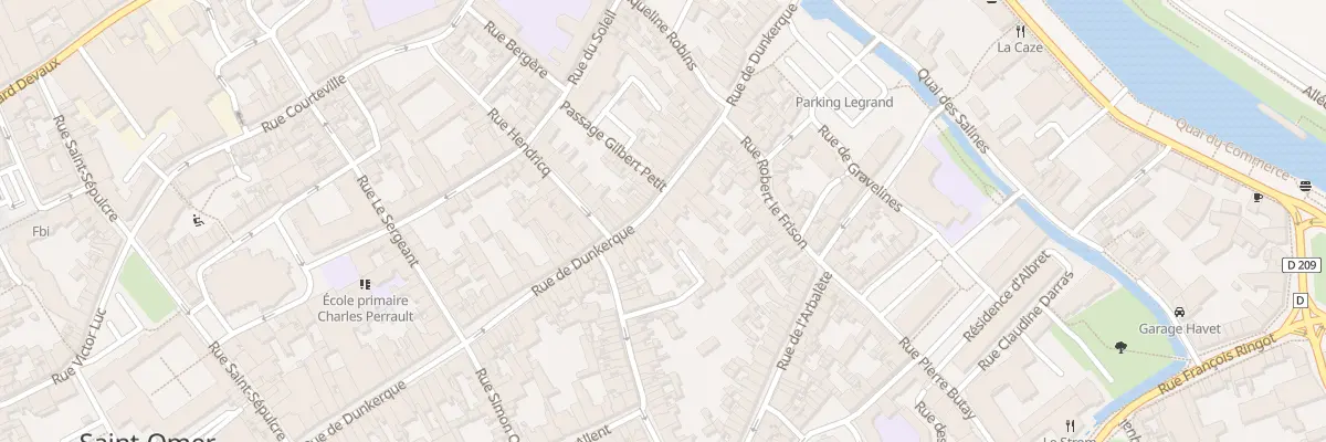 Plan du 159 Rue de Dunkerque à Saint-Omer