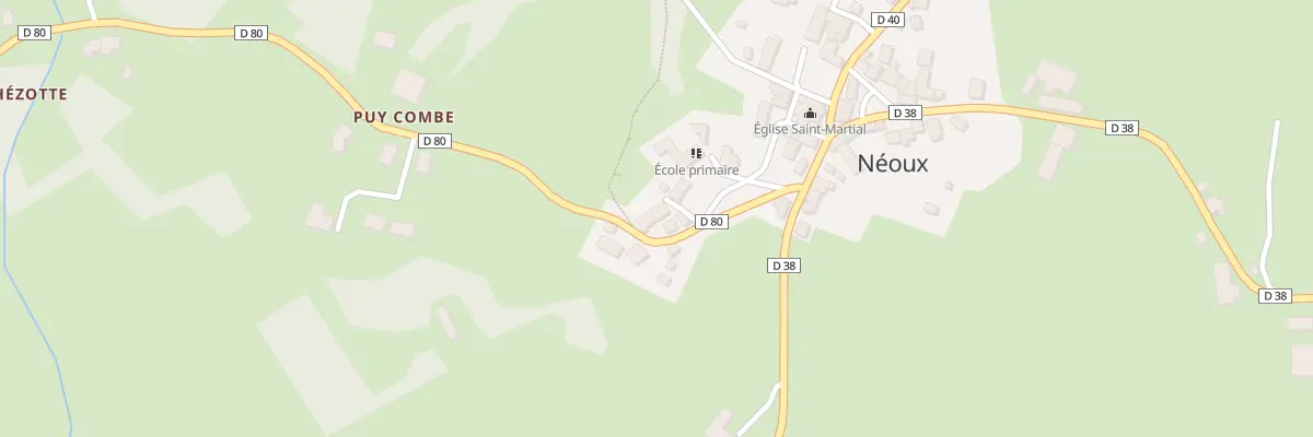 Plan du 14 Rue du Forgeron à Néoux