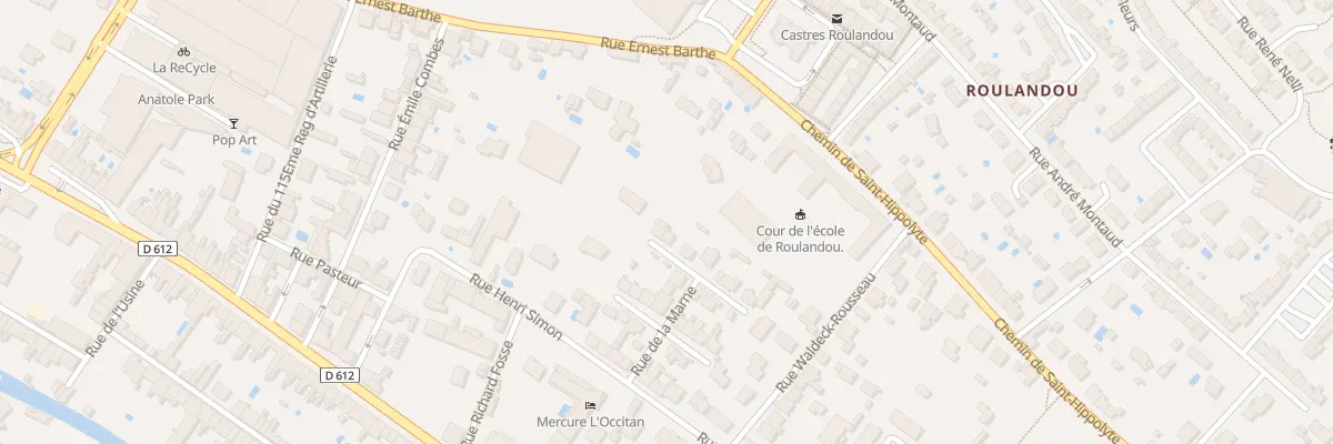 Plan du 13 Rue Edmond Rostand à Castres