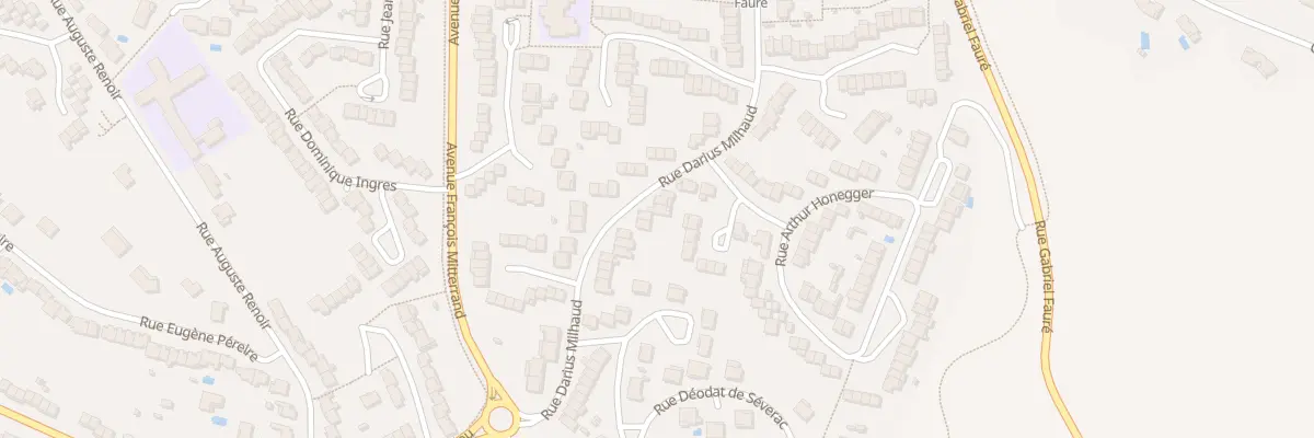Plan du 19 Rue Darius Milhaud à Castres