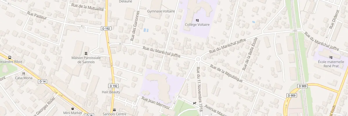 Plan du 24 Rue du Marechal Joffre à Sannois