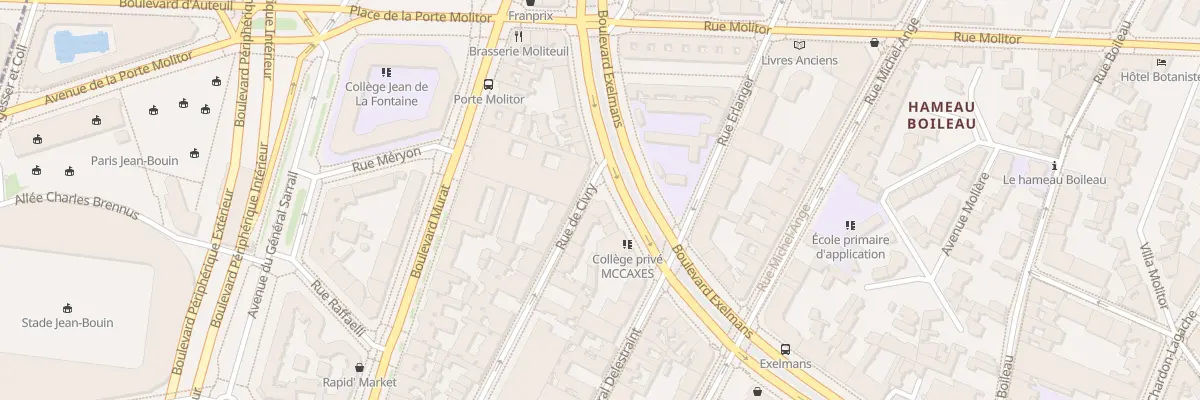 Plan du 89 Bd Exelmans à Paris 16e Arrondissement