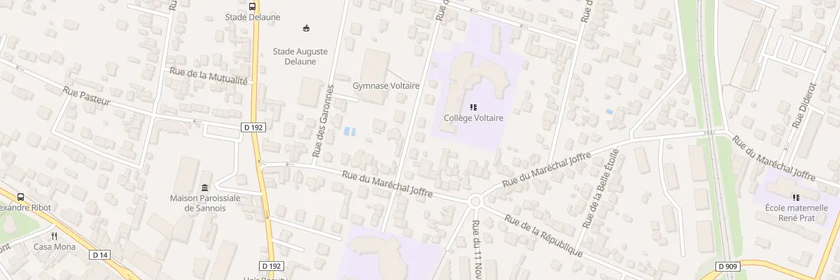 Plan du 6 Rue des Laisnes à Sannois