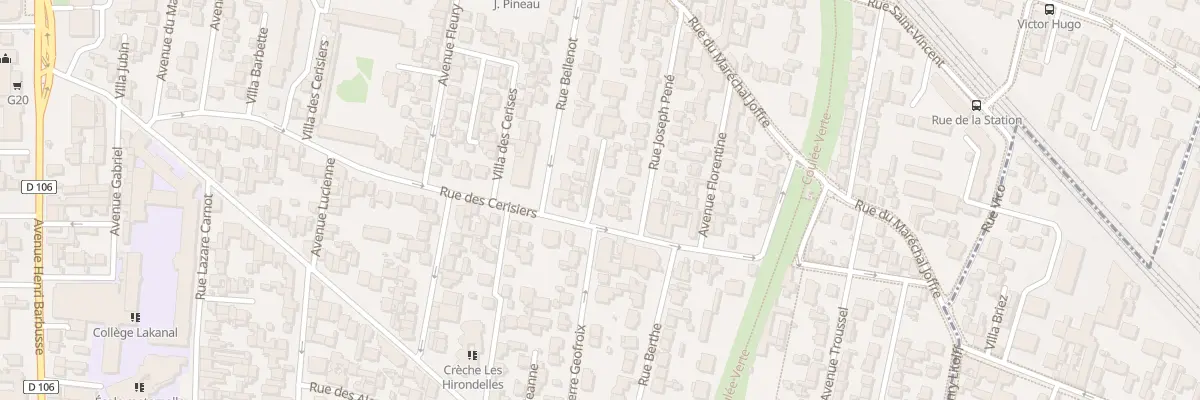 Plan du 83 Rue des Cerisiers à Colombes