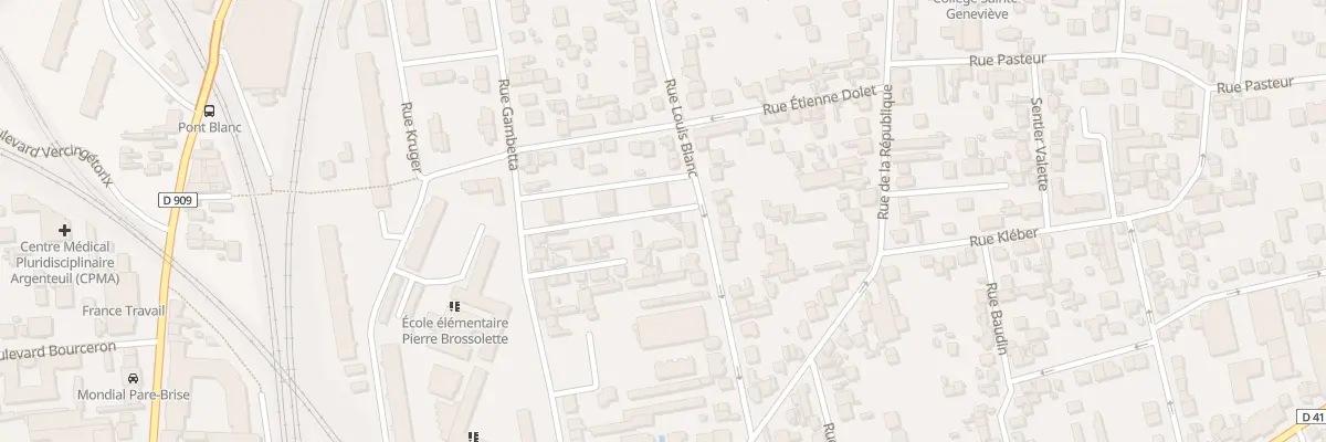 Plan du 27 Rue Louis Blanc à Argenteuil