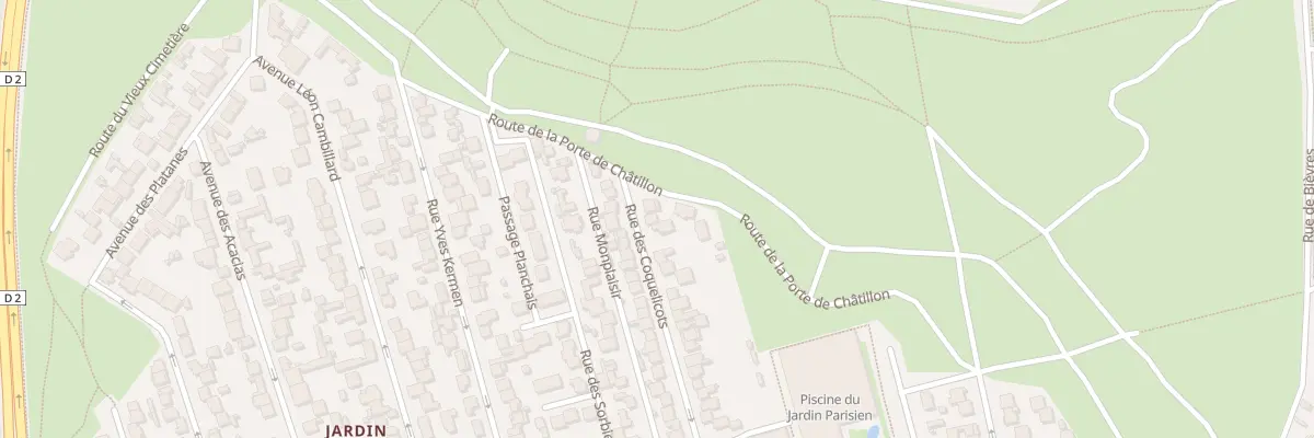 Plan du 80 Rue des Coquelicots à Clamart