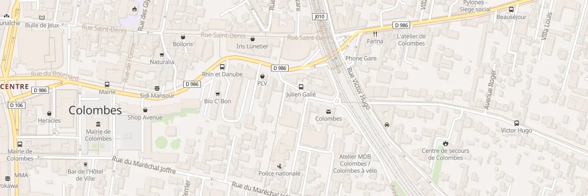 Plan du 30 Rue Julien Galle à Colombes