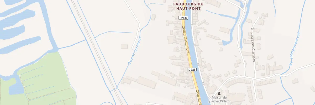 Plan du 52 Quai du Haut Pont à Saint-Omer