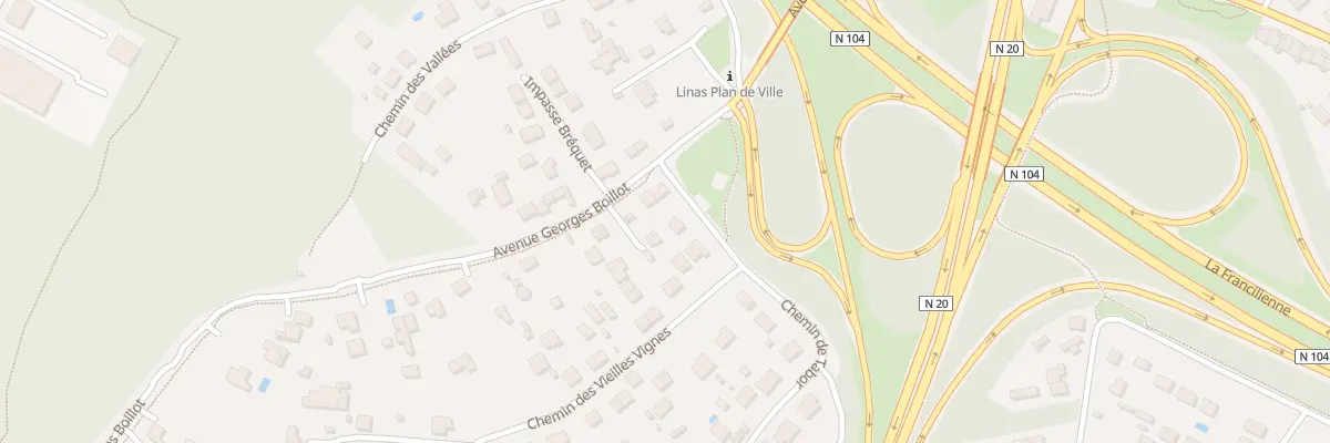 Plan du 2 Che de Tabor à Linas