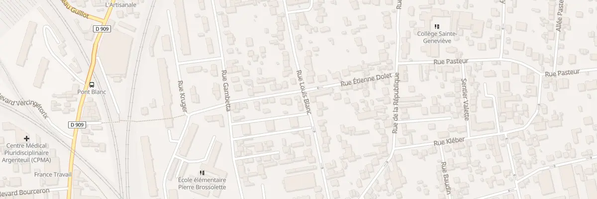 Plan du 37 Rue Louis Blanc à Argenteuil