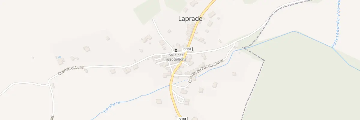 Plan du 25 Le Village à Laprade