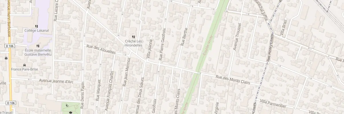 Plan du 26 Rue Berthe à Colombes