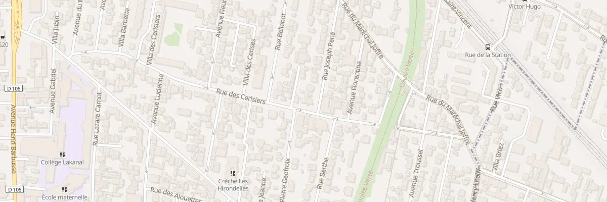 Plan du 85 Rue des Cerisiers à Colombes
