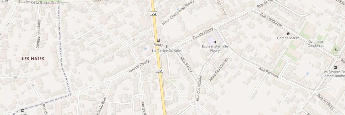Plan du 125 Rue de Fleury à Clamart