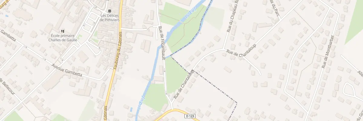 Plan du 1 Rue de Chantaloup à Dadonville
