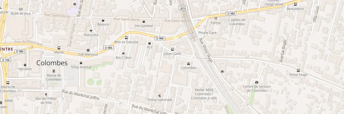 Plan du 32 Rue Julien Galle à Colombes