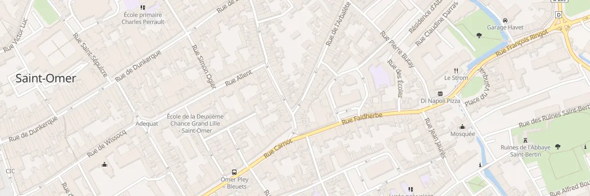 Plan du 2 Rue de l’Arbalète à Saint-Omer
