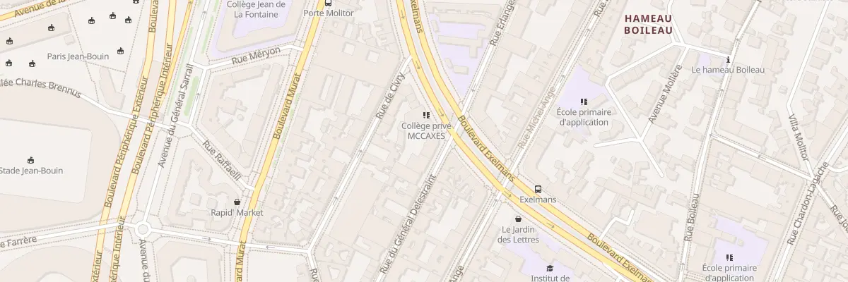 Plan du 79 Bd Exelmans à Paris 16e Arrondissement