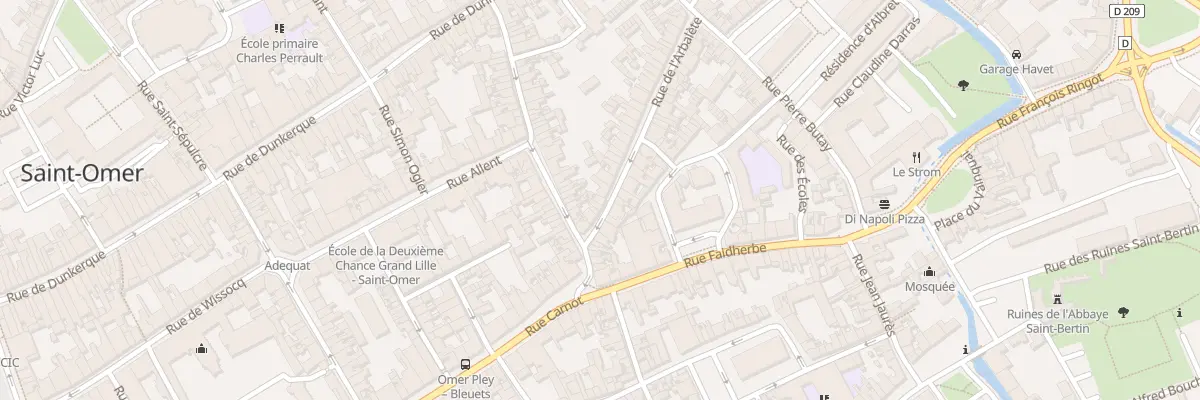 Plan du 8 Rue de l’Arbalète à Saint-Omer