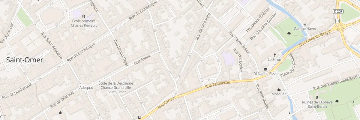 Plan du 14 Rue de l’Arbalète à Saint-Omer