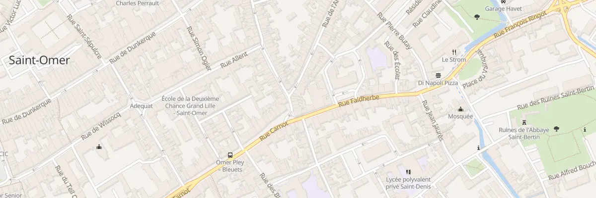 Plan du 1 Rue de l’Arbalète à Saint-Omer