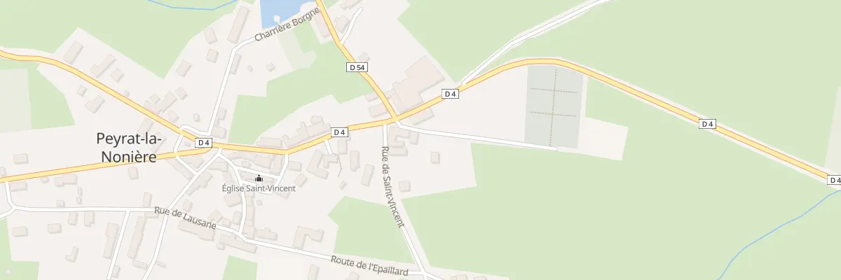 Plan du 6 Pl Jean Favard à Peyrat-la-Nonière