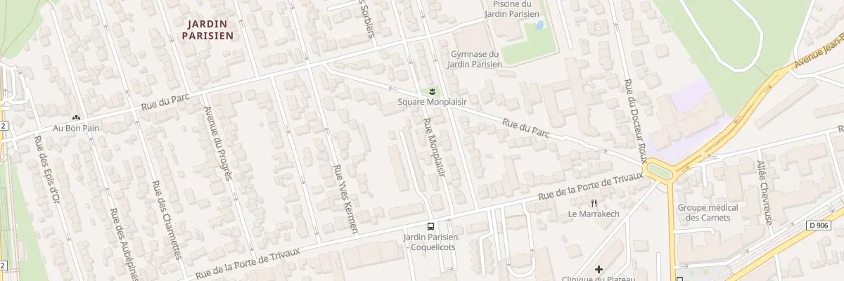 Plan du 8 Rue Monplaisir à Clamart