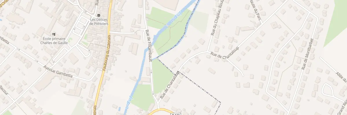 Plan du 3 Rue de Chantaloup à Dadonville