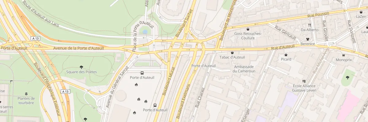 Plan du 135 Bd Exelmans à Paris 16e Arrondissement