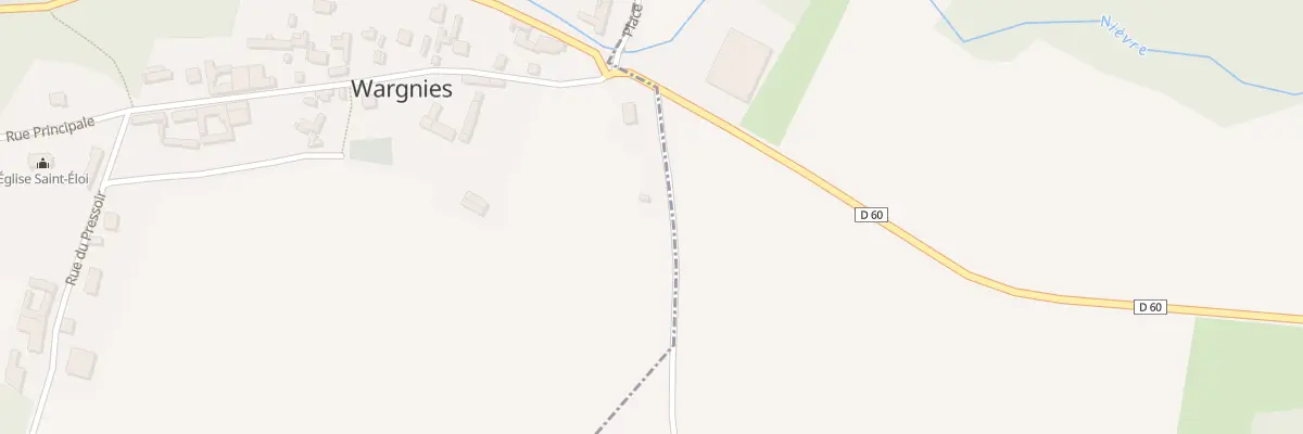 Plan du 1 Rue de la Nièvre à Wargnies