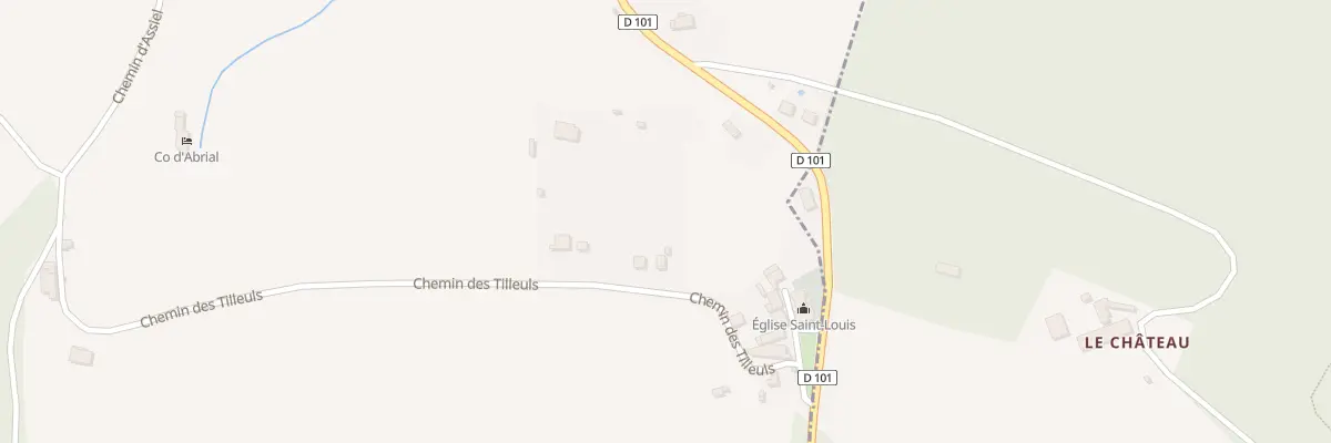 Plan de Che des Tilleuls à Laprade