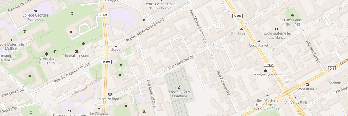 Plan du 25 Rue Lambrechts à Courbevoie