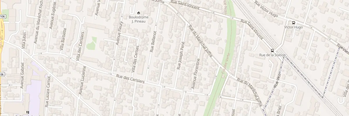 Plan du 16 Rue Joseph Péné à Colombes