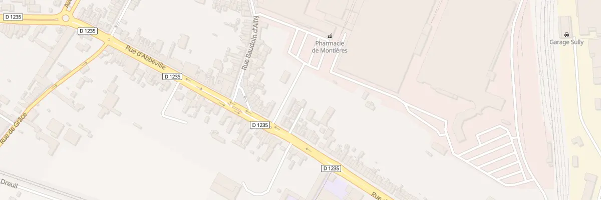 Plan du 400 Rue d’Abbeville à Amiens
