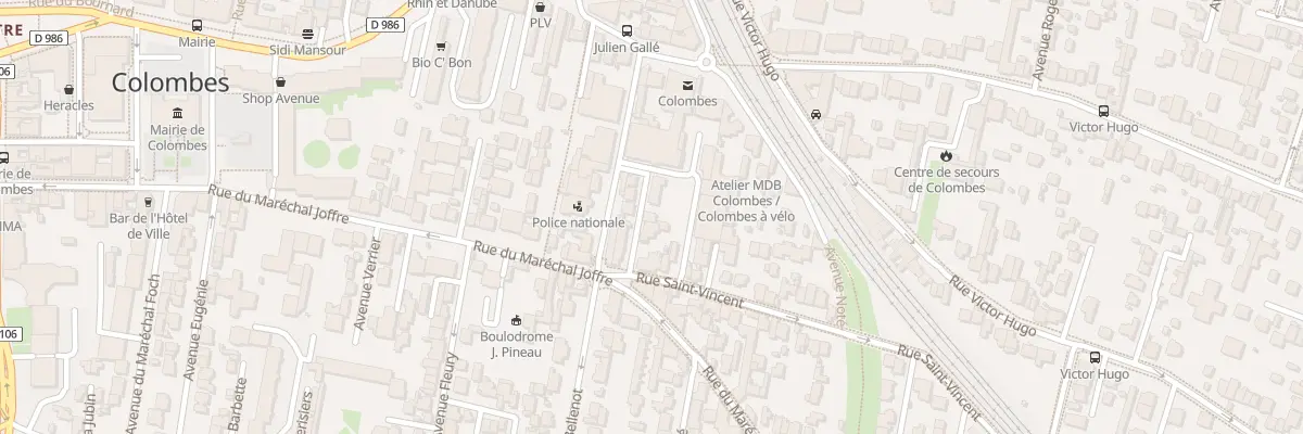 Plan du 7 Av Auguste Charles à Colombes