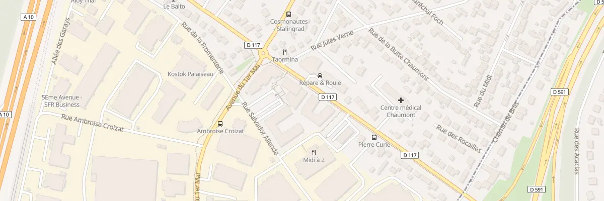 Plan du 1 All du Clos Tonnerre à Palaiseau
