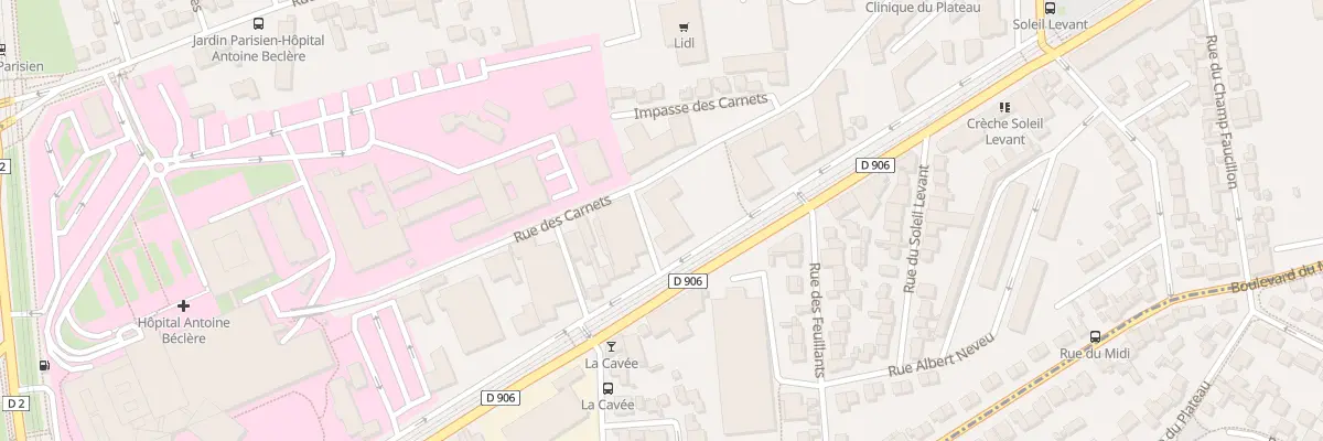 Plan du 182 Av du Gal de Gaulle à Clamart