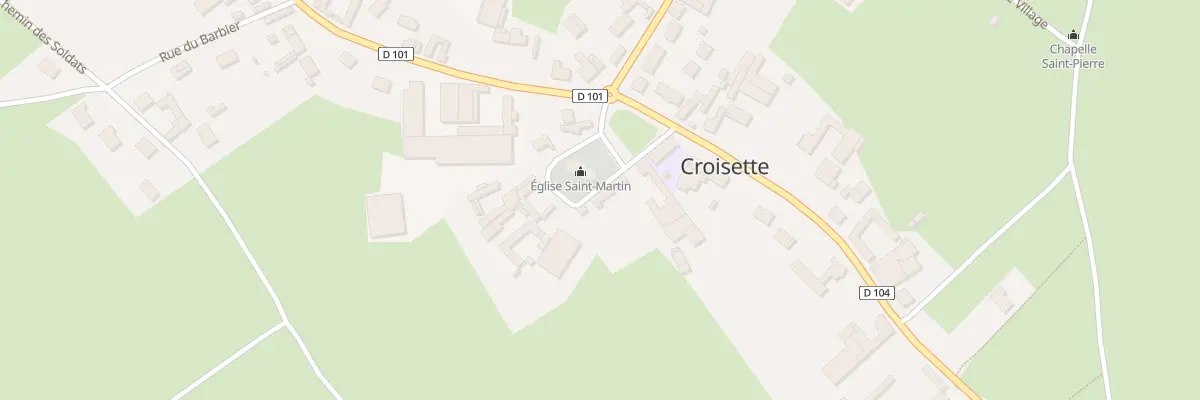 Plan du 12 Rue du Cornet à Croisette
